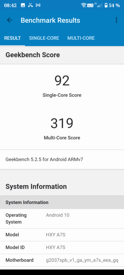 Umidigi A7S Test System Benches15