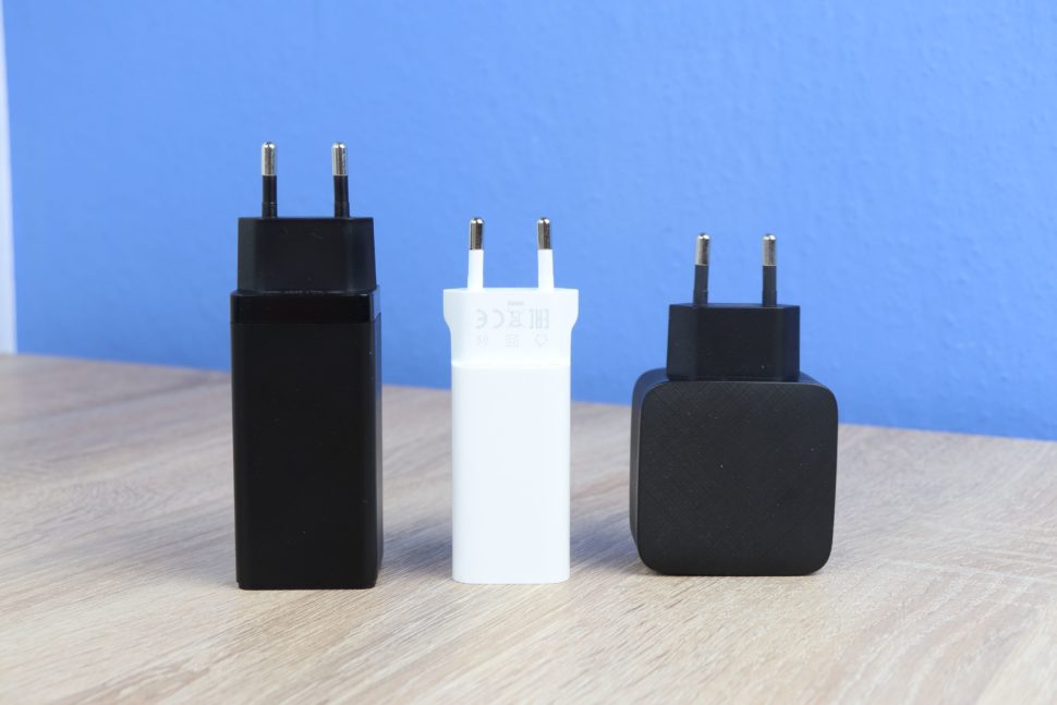 Xiaomi 65 Watt GaN USB C Ladegerät Größenvergleich 2