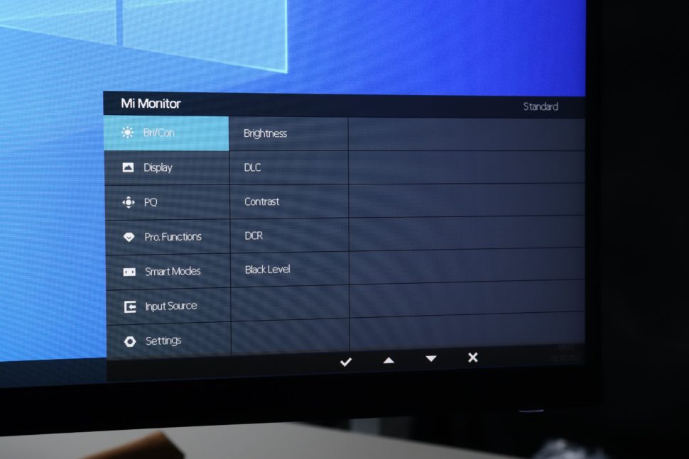 Schnelleinstellungen Xiaomi Mi Gaming Monitor 4