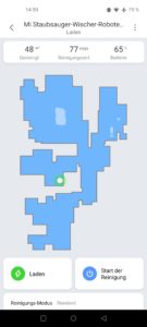 Xiaomi Mi Vacuum 2 Pro Test App Homescreen ohne