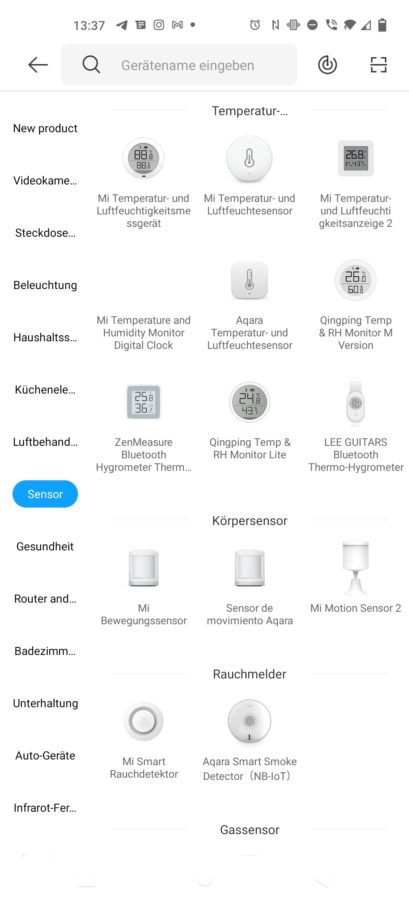 Xiaomi IOT Devices Mi Home 3