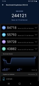 Samsung A32 5G AnTuTu Dimensity 720