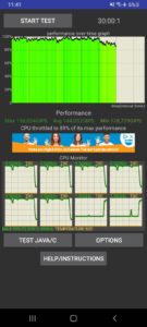 Samsung Galaxy A32 5G Testbericht Screenshot Throttle