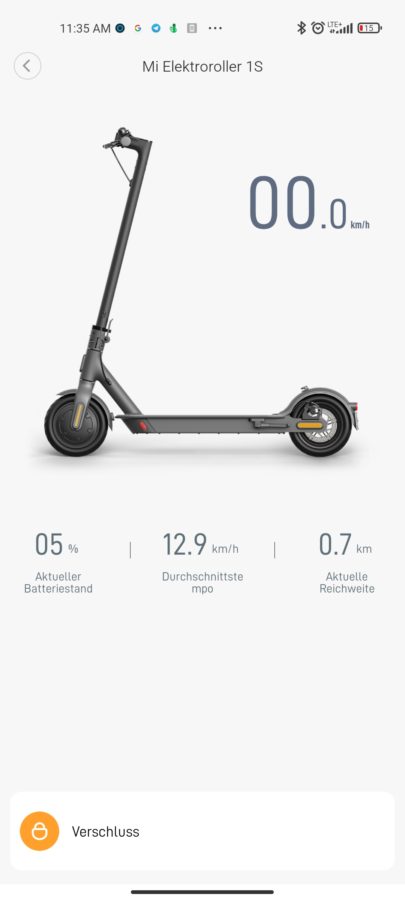 Ladezeit Xiaomi Mi Scooter 1S 1