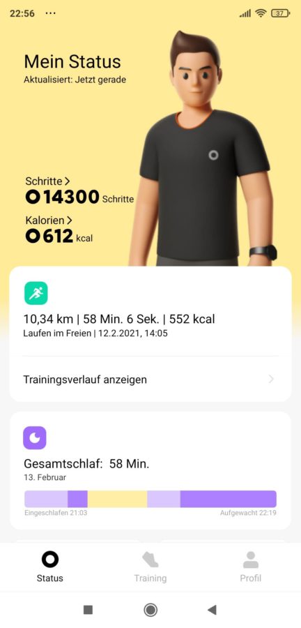 Xiaomi Wear App Status 01