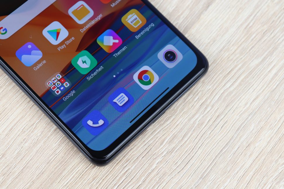 Xiaomi Redmi Note 10 Pro Ränder rund um das Display 2