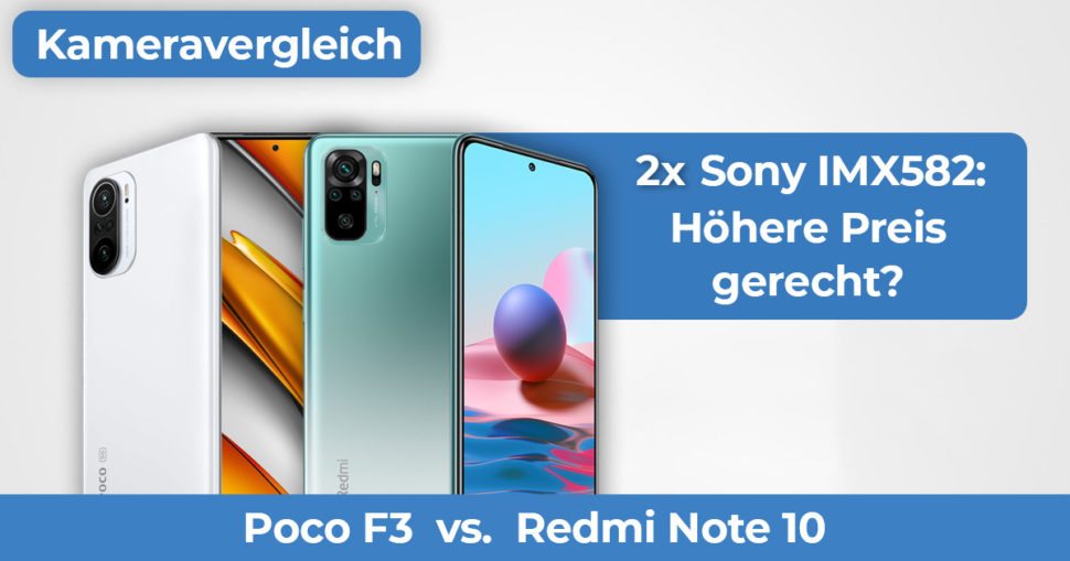 Poco F3 vs Redmi Note 10 Kameravergleich Banner