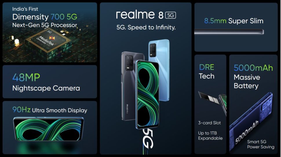 realme 8 5G Specs