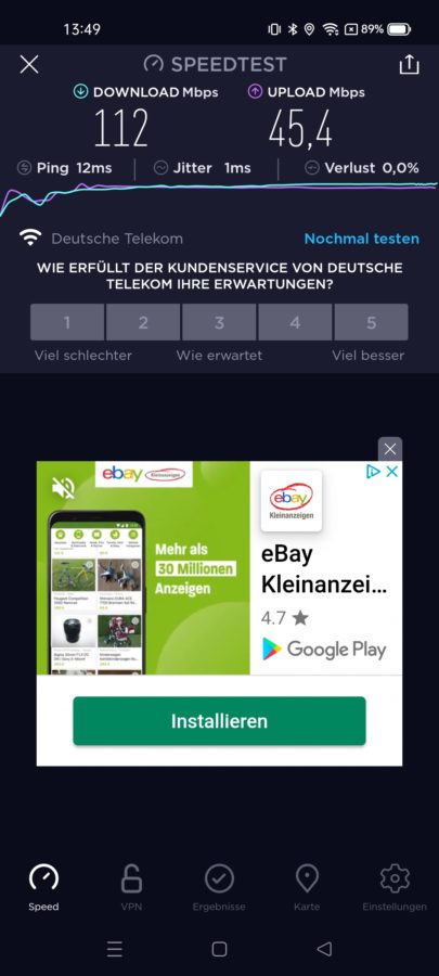 Realme 8 Pro WLAN Geschwindigkeit 1