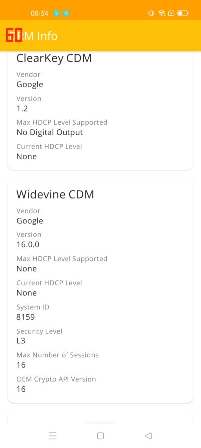 realme gt widevine l3