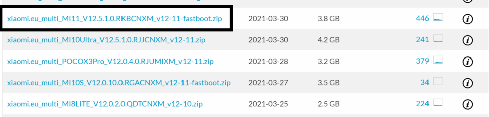 Xiaomi.EU Fastboot ROM finden 1