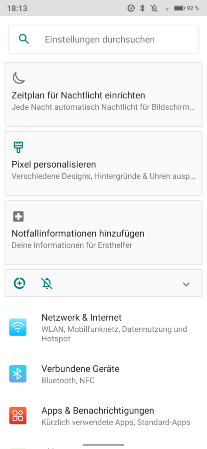 Doogee S88 Plus  Einstellungen