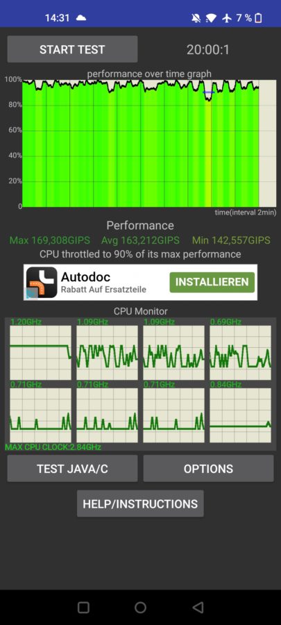 OnePlus 9 Testbericht Screenshot Benchmarks 1