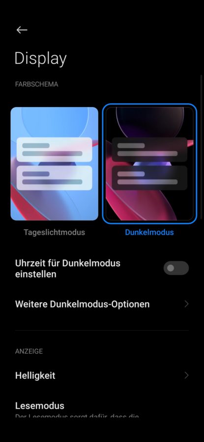 Redmi 9T Display Settings 3