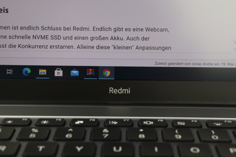 RedmiBook Pro 15 Logo Beschriftung 3