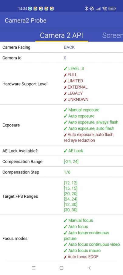 Xiaomi Mi 11 Pro camera 2 api