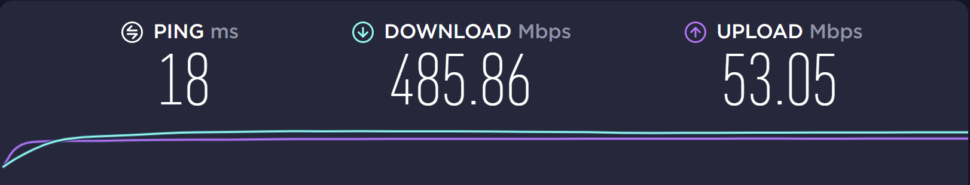 Speedtest 1 Wall