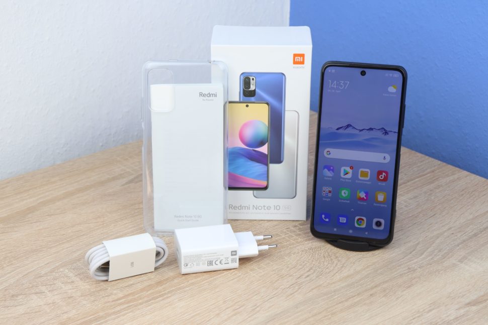 Xiaomi Redmi Note 10 5G Test Lieferumfang