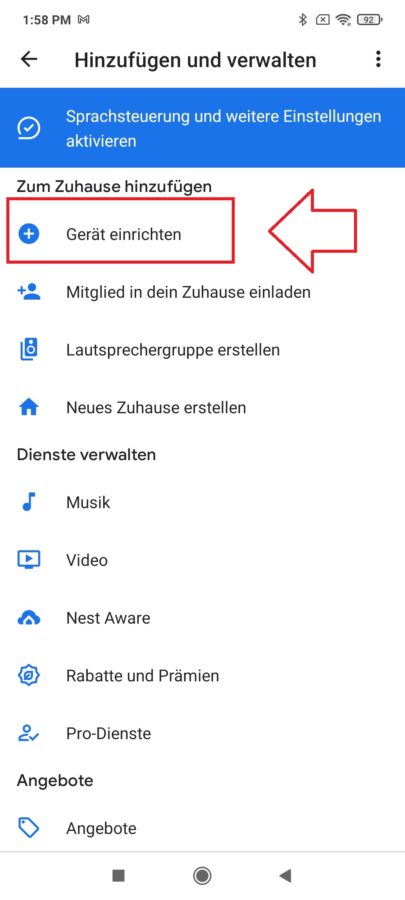 Google Home einrichten Switchbot smart 2