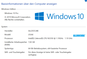 alldocube vbook WindowsInfo