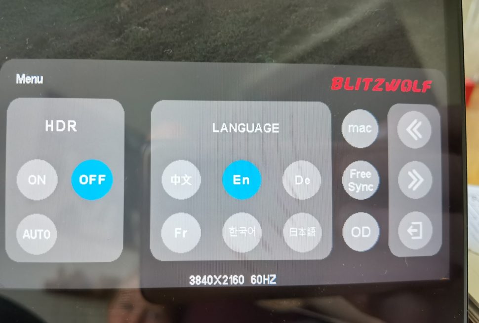 Blitzwolf PCM8 OSD Menu3