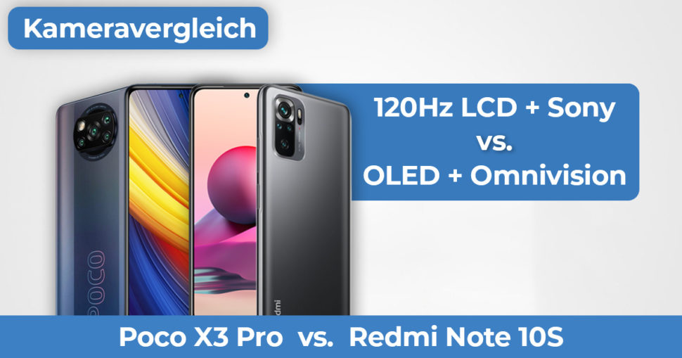 Poco X3 Pro Redmi Note 10S Kameravergleich Banner