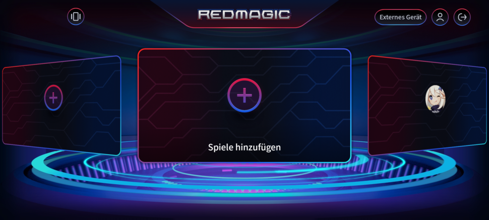 Game Center Umgebung RedMagic 1