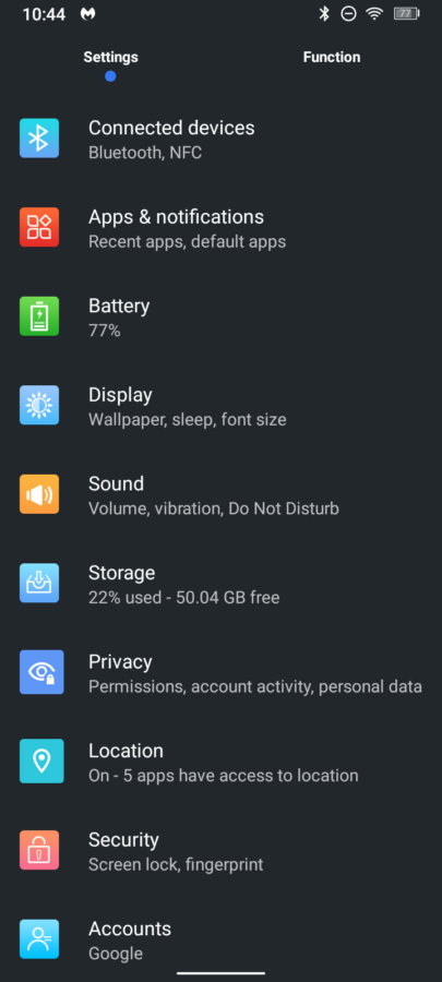 oukitel k15 plus android settings