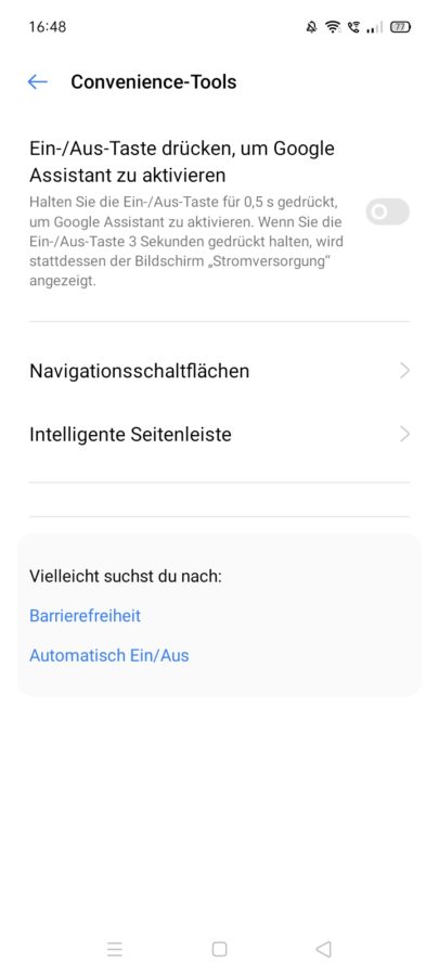 Realme C21 Test Screenshot Bedienung 1