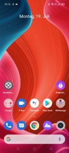 Realme C21 Test Screenshot Homescreen 1