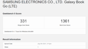 Samsung Galaxy Book Go Test Screenshot 4