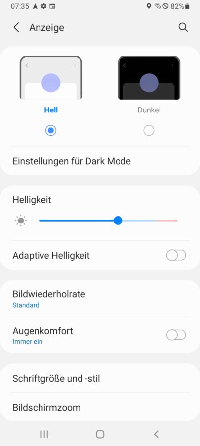 samsung galaxy m12 displaysettings 1