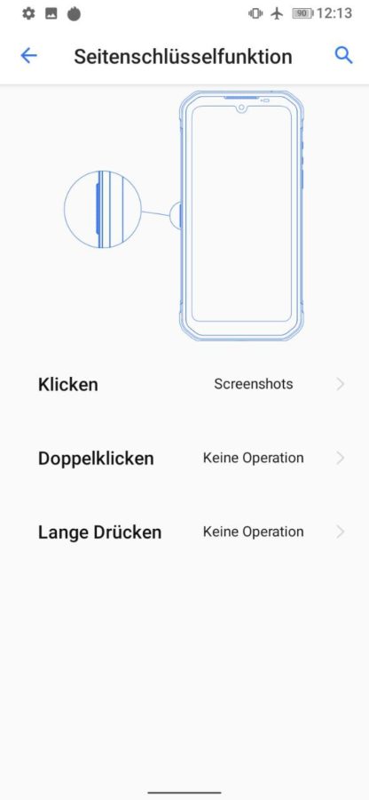 ulefone armor 11T 5G Screenshot CustomButton