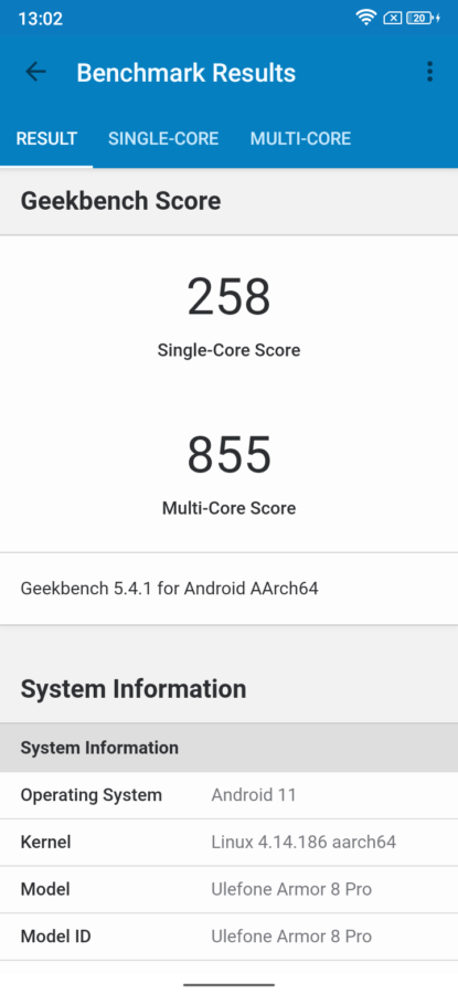 Sreenshot Geekbench