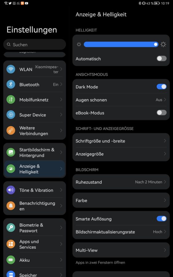 huawei matepad 11 displaysettings 1