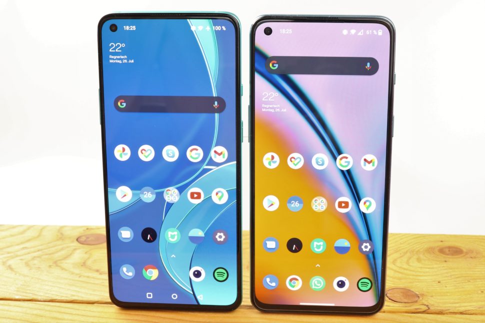 Vergleich OnePlus 8T Nord 2 4