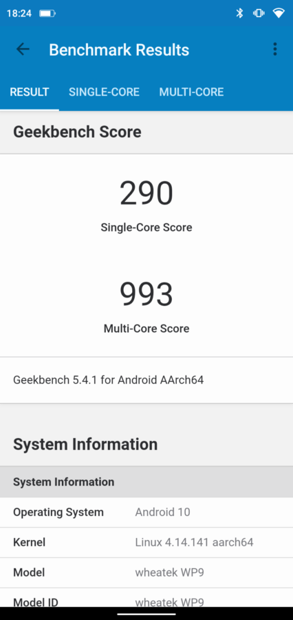 oukitel wp9 geekbench