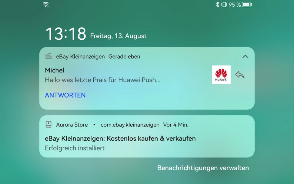 Was latze Prai für Huawei Push