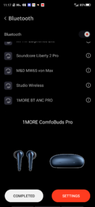 1More ComfoBuds Pro Test App1