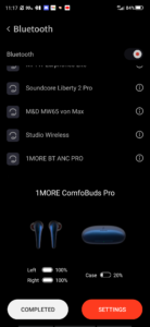 1More ComfoBuds Pro Test App2