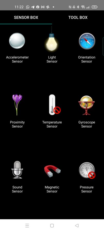 realme gt master sensors