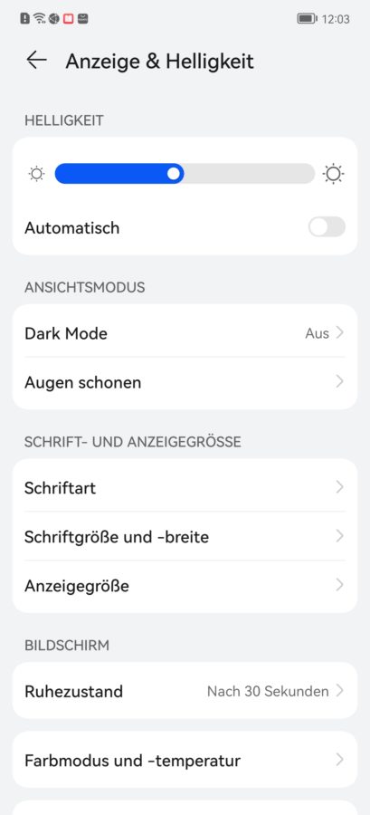 huawei p50 pro displaysettings 3