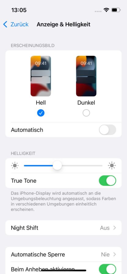 iphone 13 mini displaysettings 1