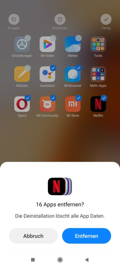 Xiaomi MIUI 12.5 Apps deinstallieren System 5