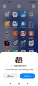 Apps deinstallieren 3