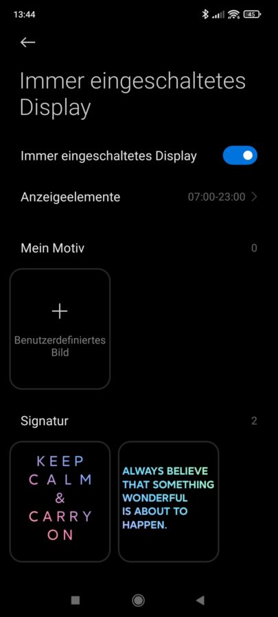 Displayeinstellungen Xiaomi 11T 1