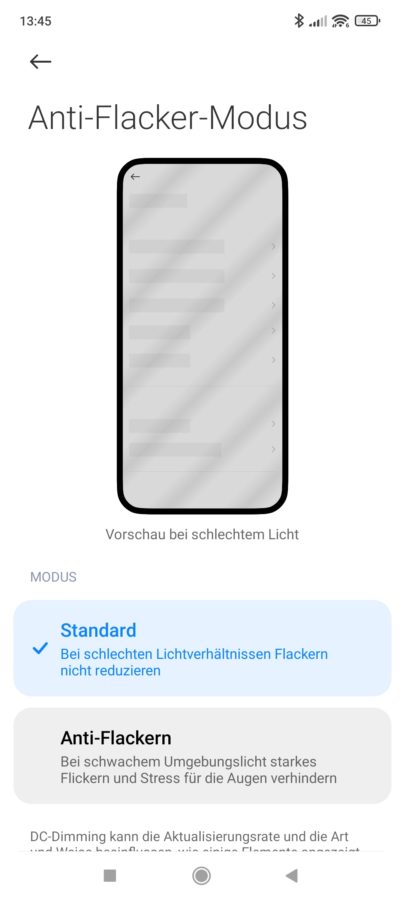 Displayeinstellungen Xiaomi 11T 4