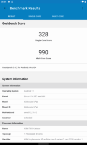 alldocube kpad geekbench