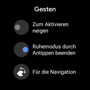 TicWatch Pro 3 Ultra Test Screenshot Uhr Einstellungen 2