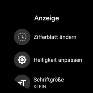 TicWatch Pro 3 Ultra Test Screenshot Uhr Einstellungen 6